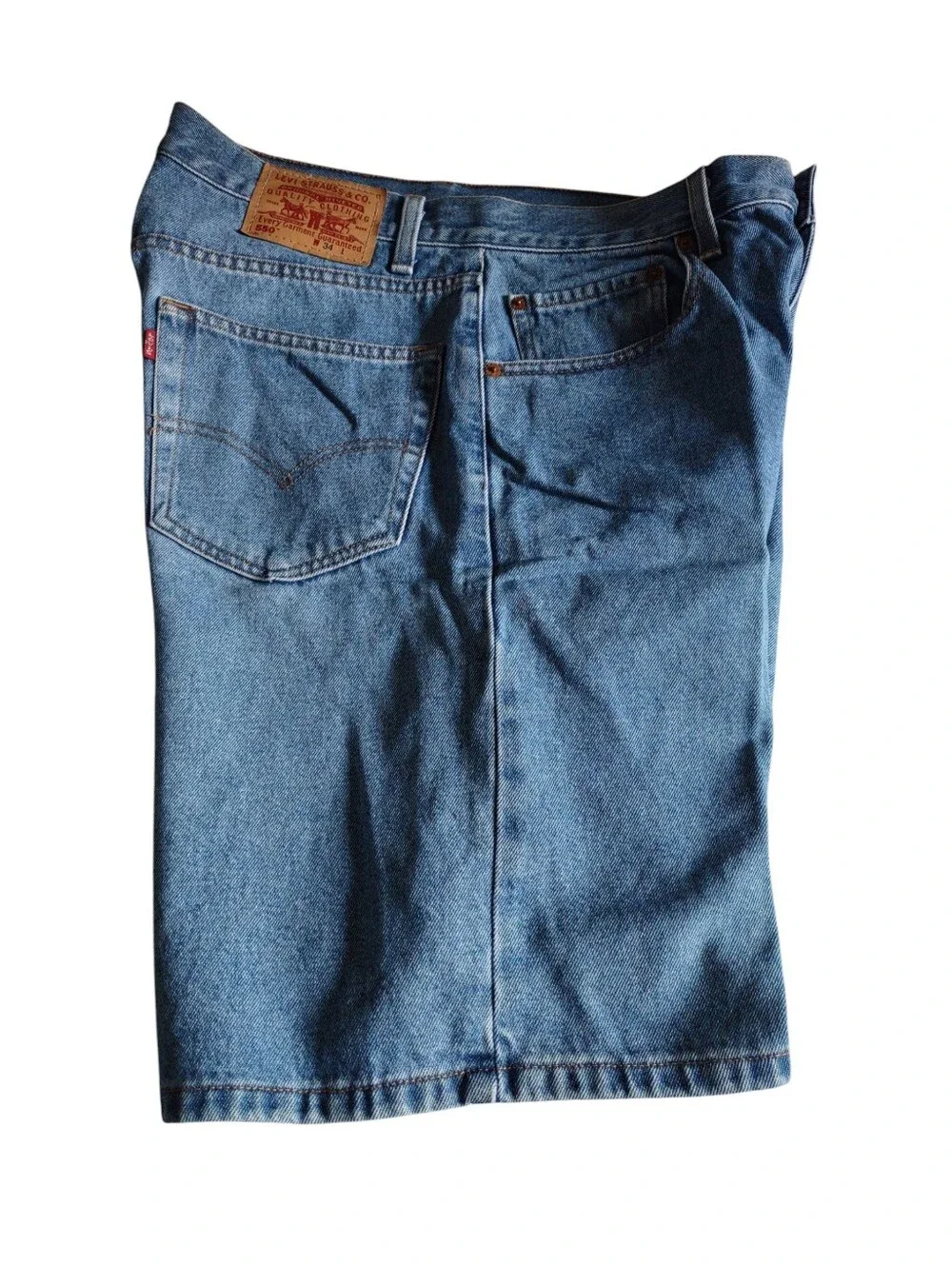 Levi's Size 34 550 Relaxed Fit Blue Jean Shorts